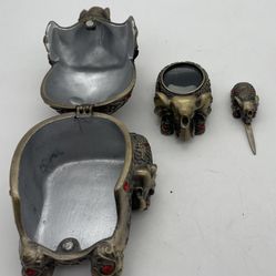 BOMBAY COMPANY ELEPHANT DESK SET WITH MAGNIFIER AND LETTER OPENER 