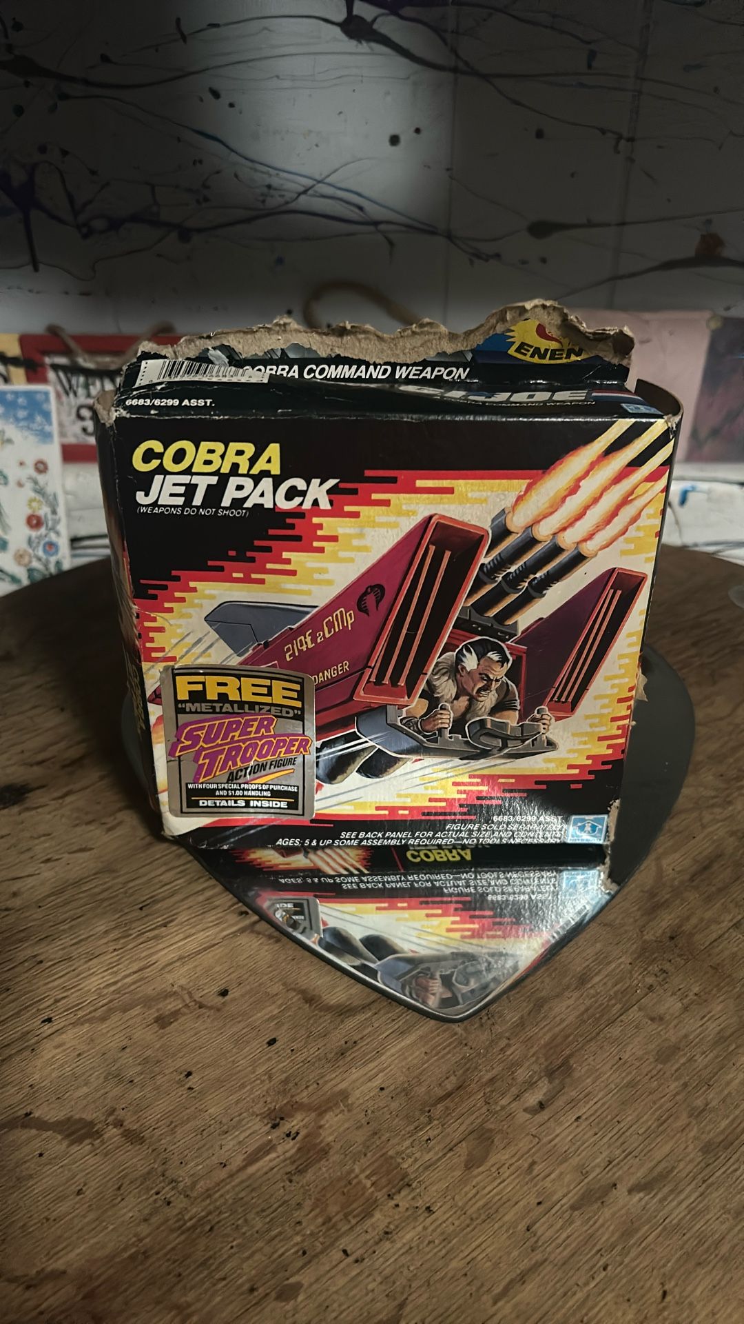 > 1987 Hasbro GI Joe Cobra Jet Pack with Box Sealed Contents (1Z)