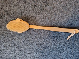 Detachable Wooden Long Handle Shower Brush Exfoliating