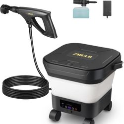 Portable Pressure Washer, Cordless Power Washer with 3.2Gal Water Tank, 522 Max PSI, 23FT Hose