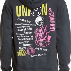 UNION Brand Mens Hoodie Sz 2XL