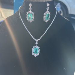 Turquoise Necklace and earrings