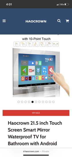 Haocrown 21.5 Inch Touch Screen Waterproof Tv Bathroom Android
