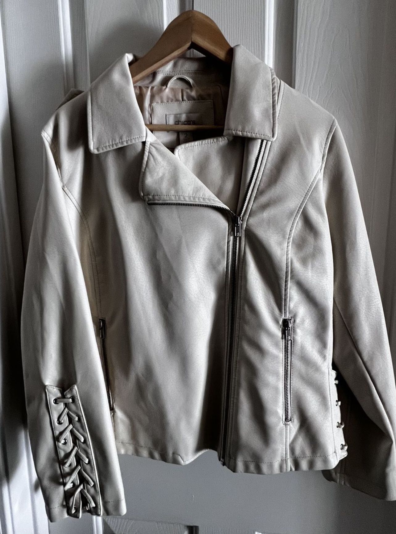 White Leather Jacket