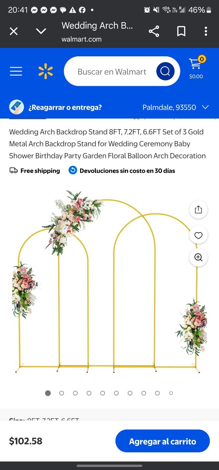 WEDDING ARCH $ 40 dolls