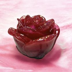 Pink and green rose jewelry organizer