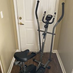 Weslo Momentum G 3.2 Bike and Elliptical Hybrid Trainer with LCD Window Display 250 lb. Weight Capacity