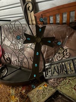 Large Wrought Iron Scroll Wall Decor