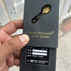 .999 Gold Spoon 1 Gram 99.9% Gold 24kt Gold Oro Puro 24 Killates