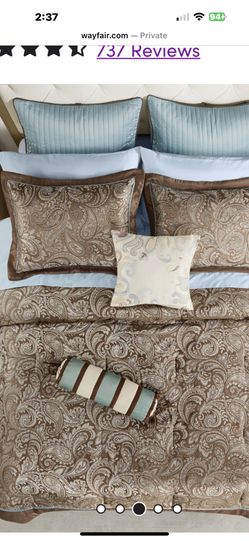 queen bedspread and 2 shams 