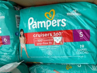 Pampers Cruisers 360 Diapers Size 5 and 6