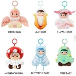 Whole Box Set PUCKY FOREST PARTY 6 BOX PLUSH PENDANTS