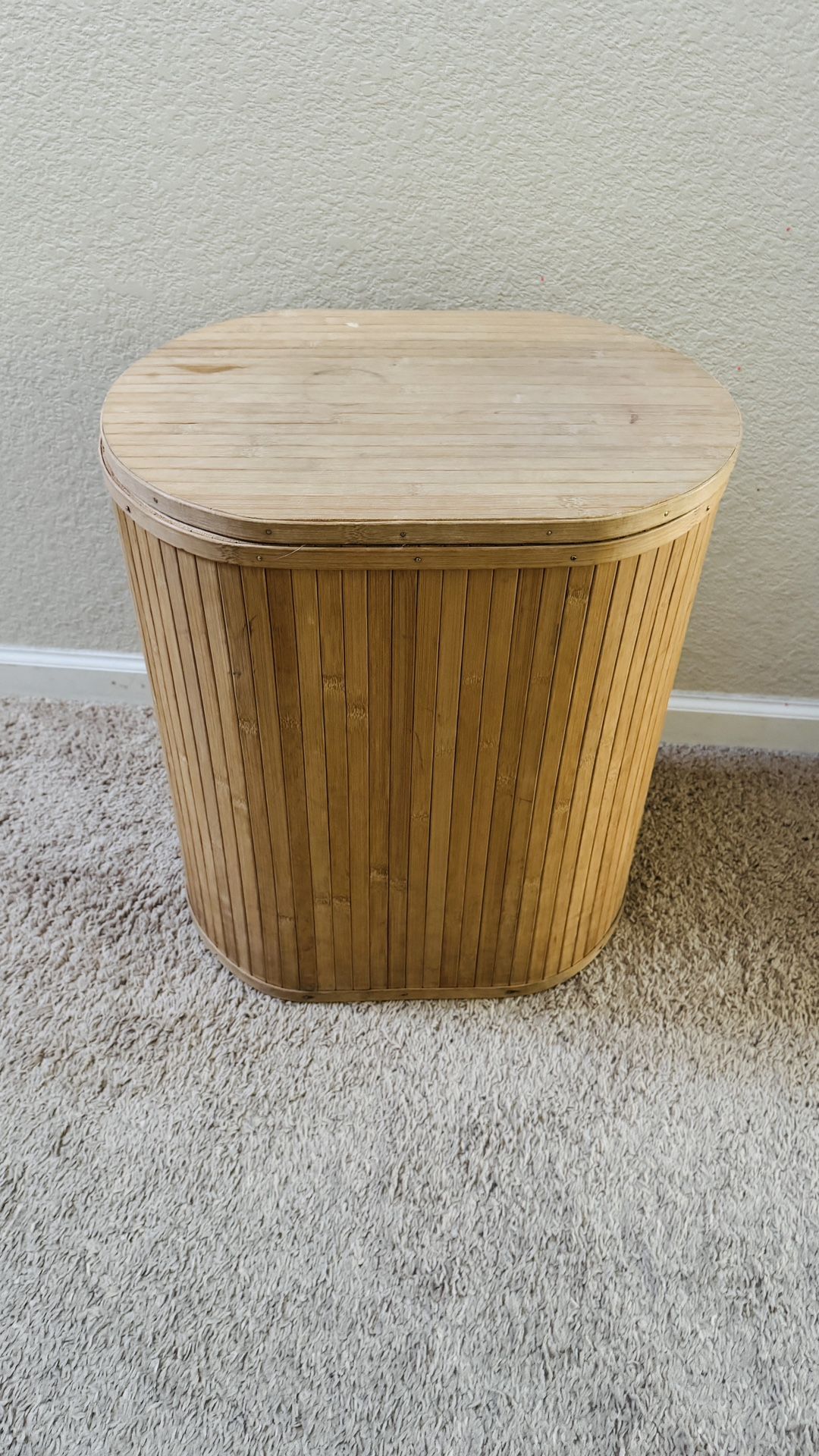 Bamboo Laundry Basket $10