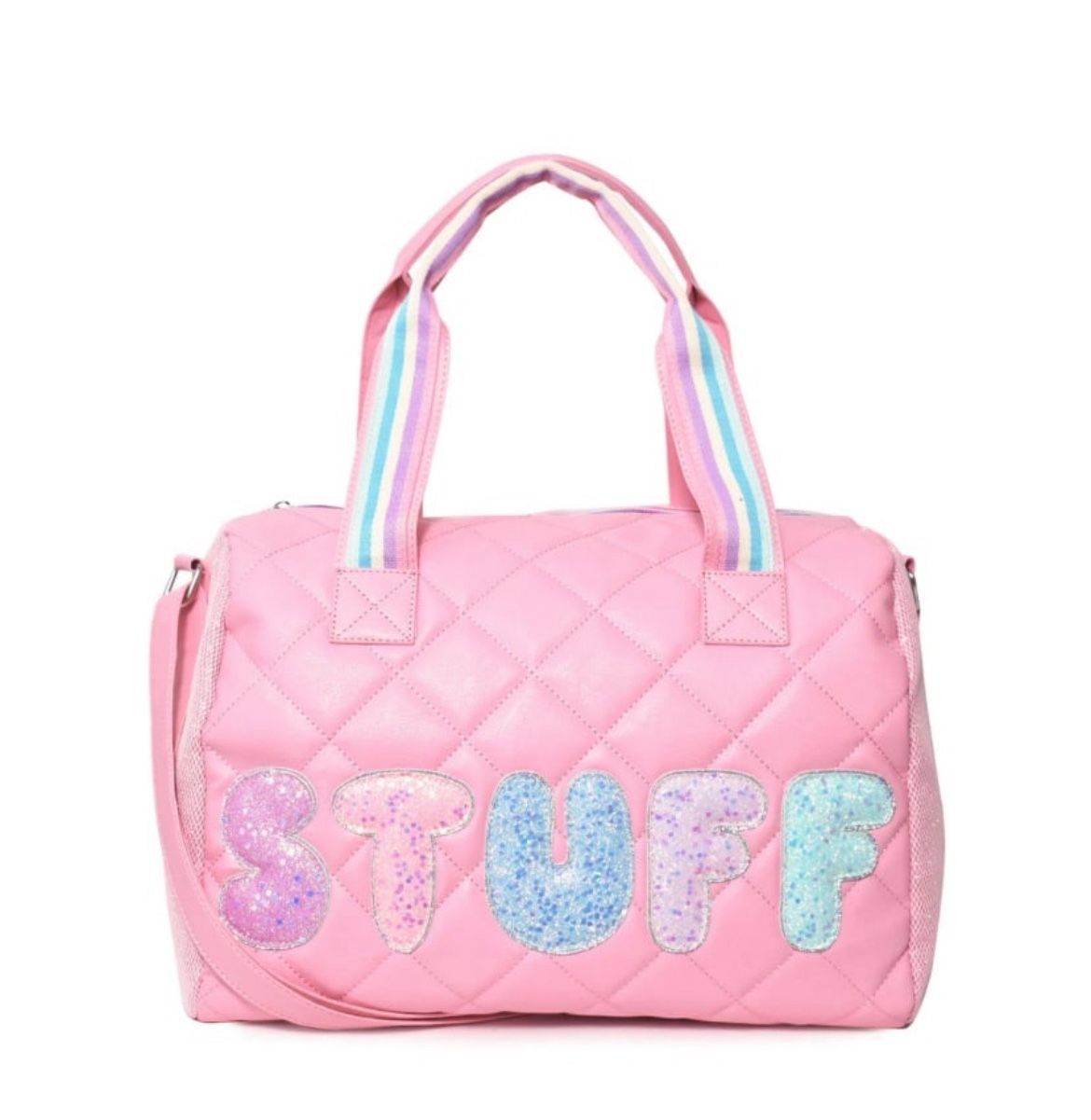 Pre Owed OMG Accessories- 'Stuff' Quilted Medium Duffle Bag in mint condition