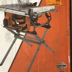 Ridgid 10” Table Saw With Stand R4518 Brand New