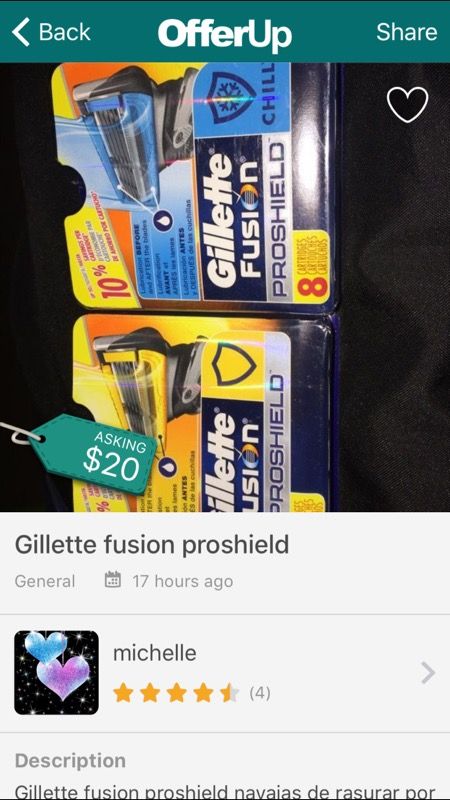 Gillette fusion proshield