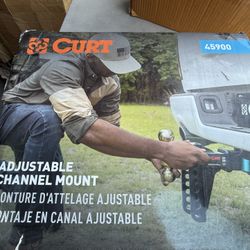 CURT 45900 Adjustable Trailer Hitch Ball Mount, 2-Inch Receiver, 6-Inch Drop, 2 And 2-5/16-Inch Balls, 14,000 Lbs 