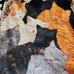 Kitty Cat Throw Blanket - Brand New 30" X 40"