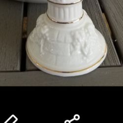 Greek porcelain candle holder