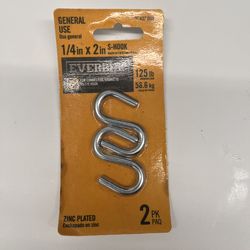 Everbilt 1/4 inch x 2 inch S-hooks