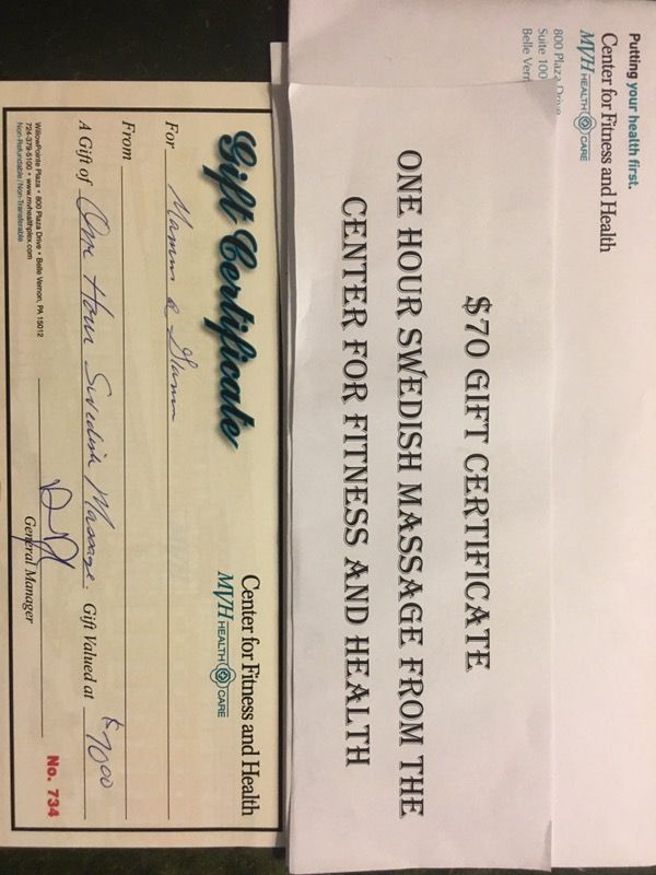 70 Dollar Value. One Hour Swedish Massage