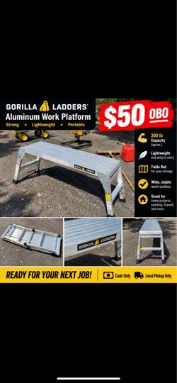 Gorilla Ladders Aluminum Folding Work