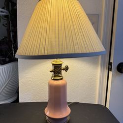 Vintage Pink Lamp