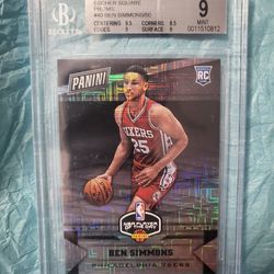 2017 Panini Player Of The Day Escher Square Prizmz #40 Ben Simmons BGS 9 #47/50