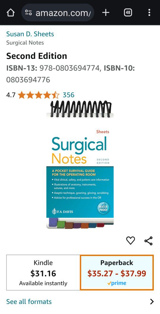 Surgical Notes Pocket Guide For Surgical Techs
