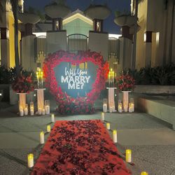 Proposal Red Heart Roses