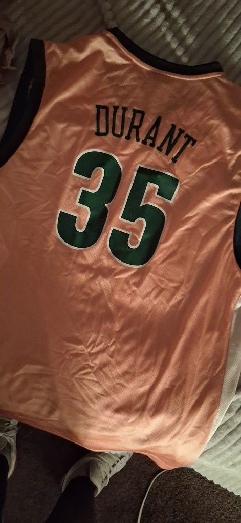 Durant Sonics 35 Yellow Vintage Authentic Adidas Jersey