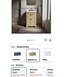 Kohler 24” Vanity With sink