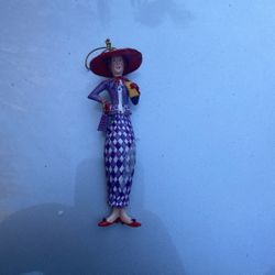 Red hat lady ornament
