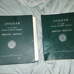 Two Jaguar Service Manuals E-Type 3.8