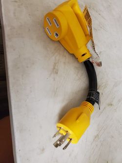 125-Volt 30 Amp Male to 50 Amp Female Dog-bone RV Camper Power Cable