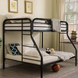 Twin‑Over‑Full Metal Bunk Bed – Great Condition
