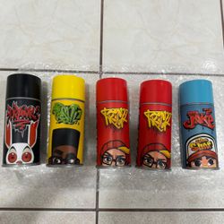5 Collectible Spray Can Toy Characters – Sealed Packaging