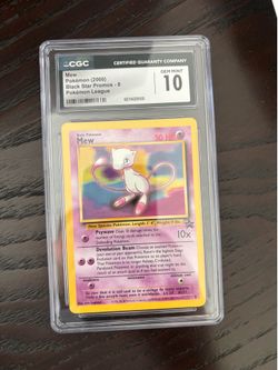 Mew Black Star Promo CGC 10