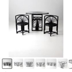 Mid-Century Rattan Chairs