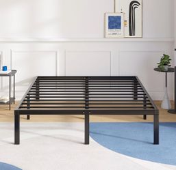 Brand New Full-Size Bed Frame (Unopened Box) – 14” Platform, No Box Spring Required