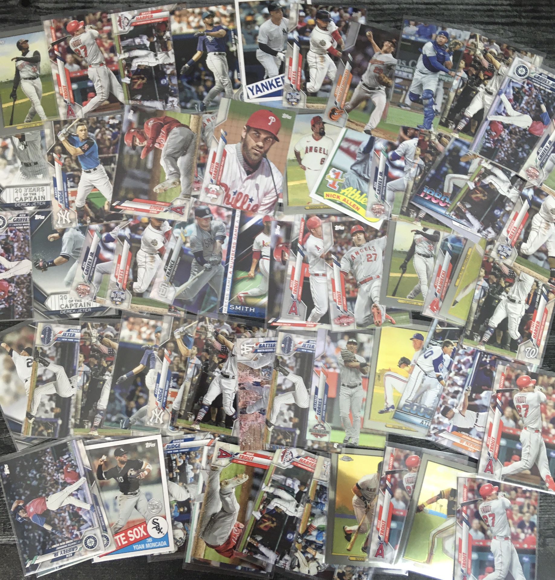 2020 Topps Update 60+ Baseball Card lot Mike Trout, Aaron Judge, Griffey Jr And More!