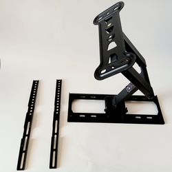 Full Motion Wall Mount Bracket for 26-60 inch TV's with TV Mounting Screws and Spacers plus Large 2"Wall Mounting Screws