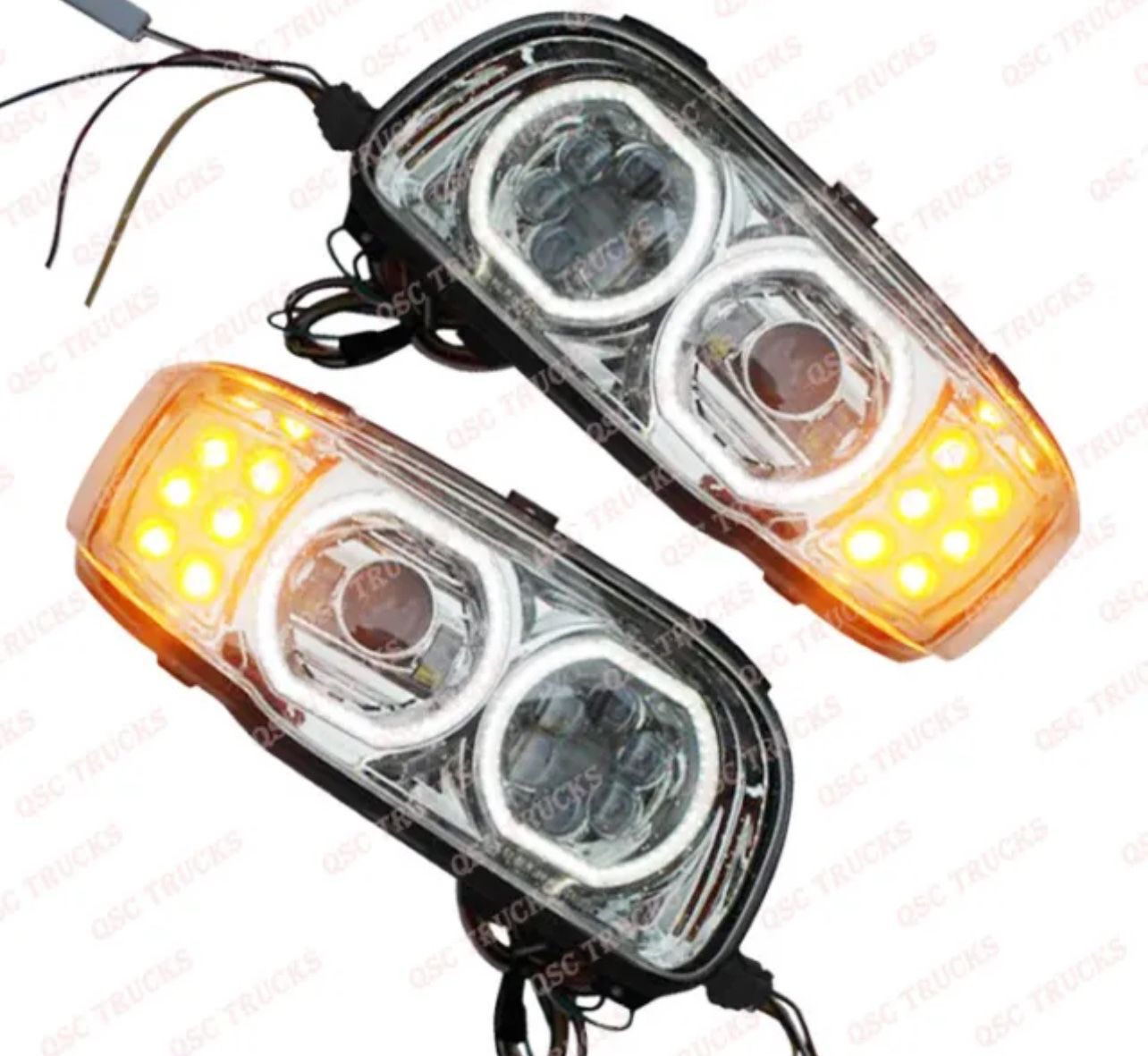 QSC Headlights For Peterbilt 388 And 389
