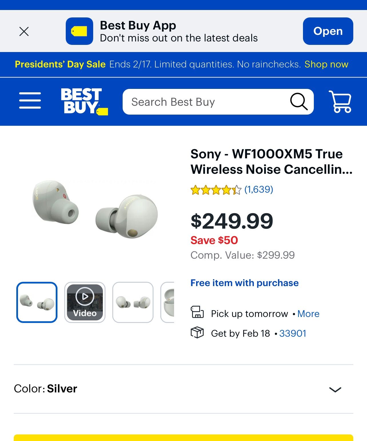 New Sony Wf1000m5