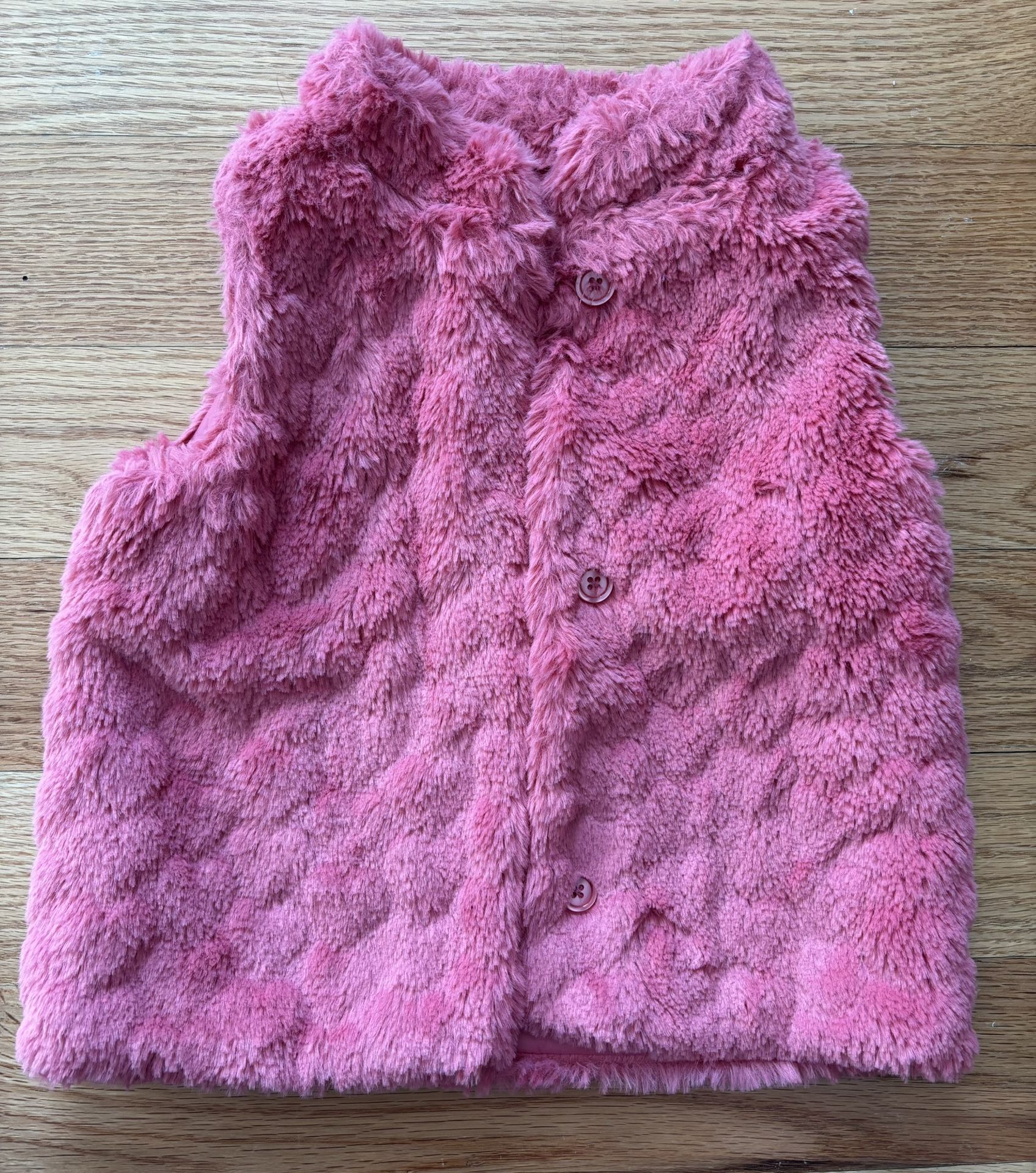 Epic Threads Little Girls Pink Faux Fur Vest - 3T