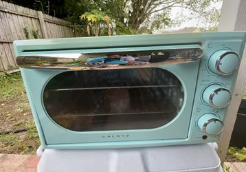 Galanz Retro Toaster Oven – Working – Aqua/Teal Color