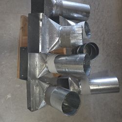 Six (6) 10"x4" HVAC universal register boxes