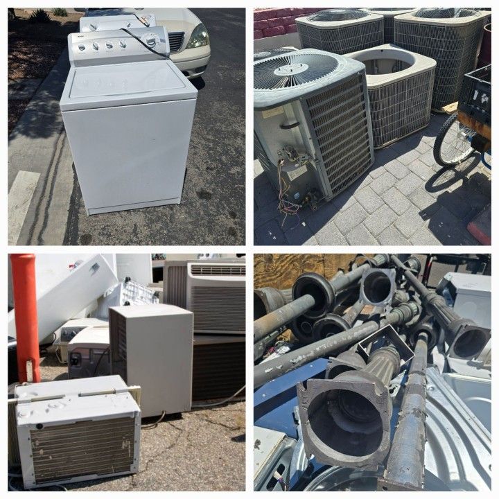 RECOGEMOS METAL GRATIS!!!!
Lavadoras
Secadoras congeladors comerciales
Unidades de AC
motores
Hornos Ba