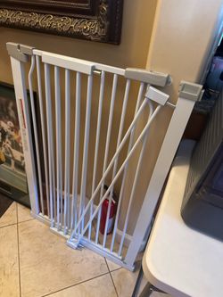 Dog crates and extra tall walk through gate