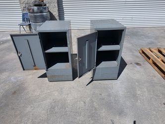 2 Small Metal Cabinets $10 each